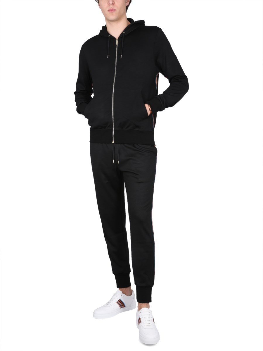 PAUL SMITH PANTALONE JOGGING IN LANA CON LOGO