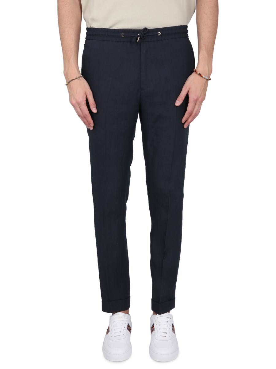 PAUL SMITH PANTALONE REGULAR FIT IN LINO