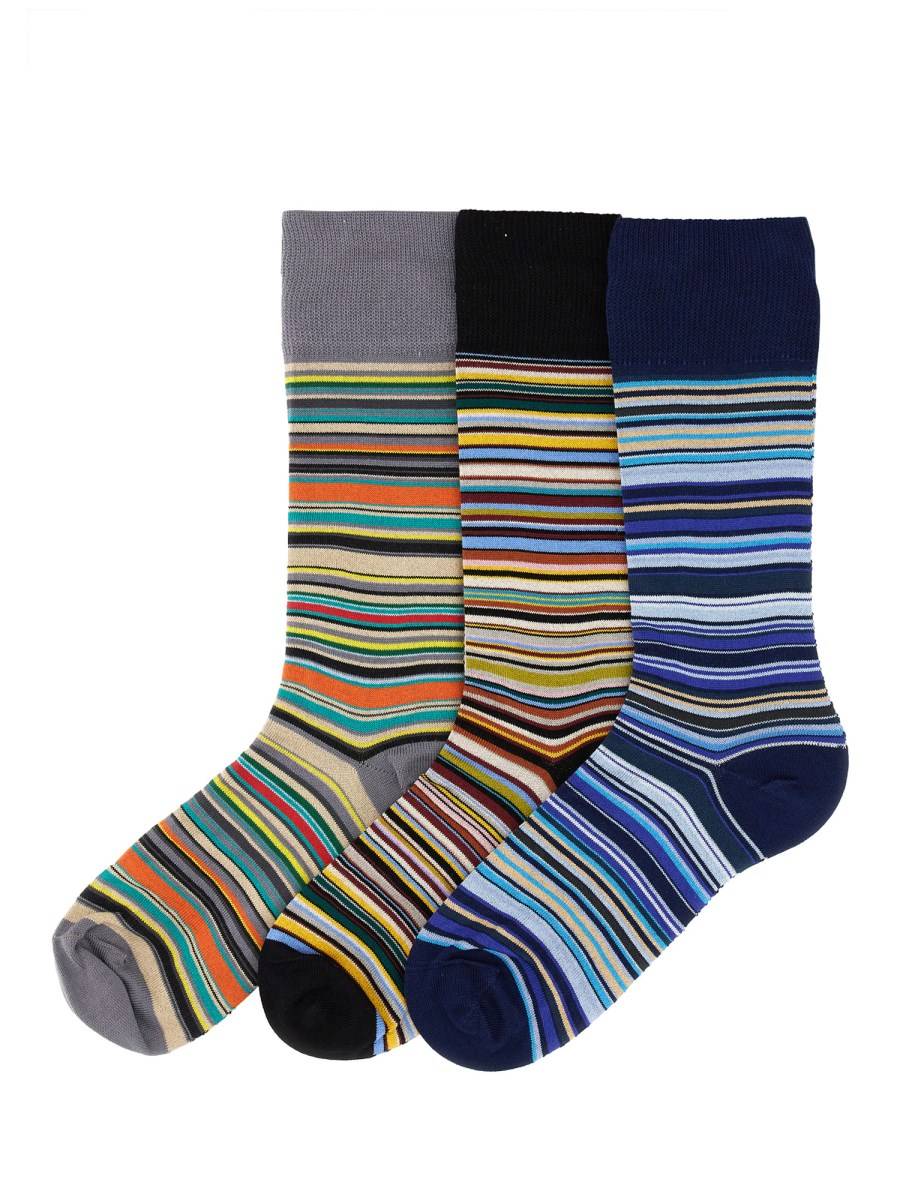 PAUL SMITH SET DI TRE CALZINI CON LOGO