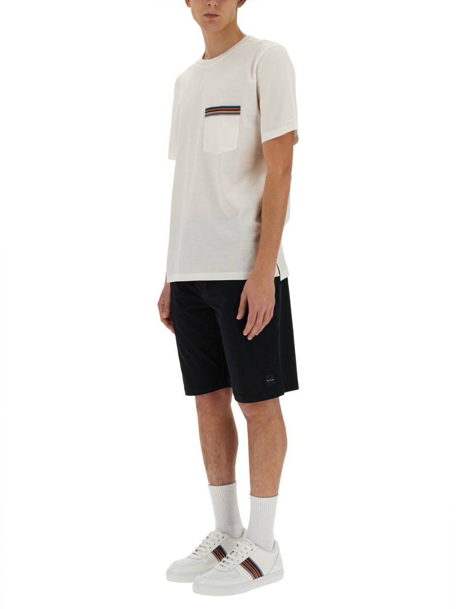 PAUL SMITH T-SHIRT IN JERSEY DI COTONE CON LOGO