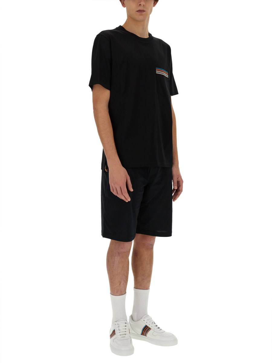 PAUL SMITH T-SHIRT IN JERSEY DI COTONE CON LOGO