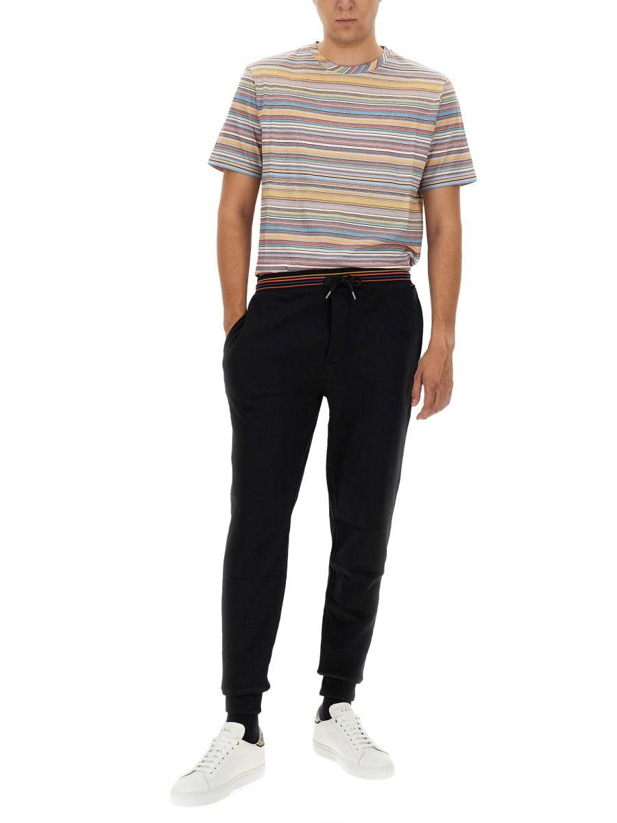 PAUL SMITH T-SHIRT "SIGNATURE STRIPE" IN COTONE