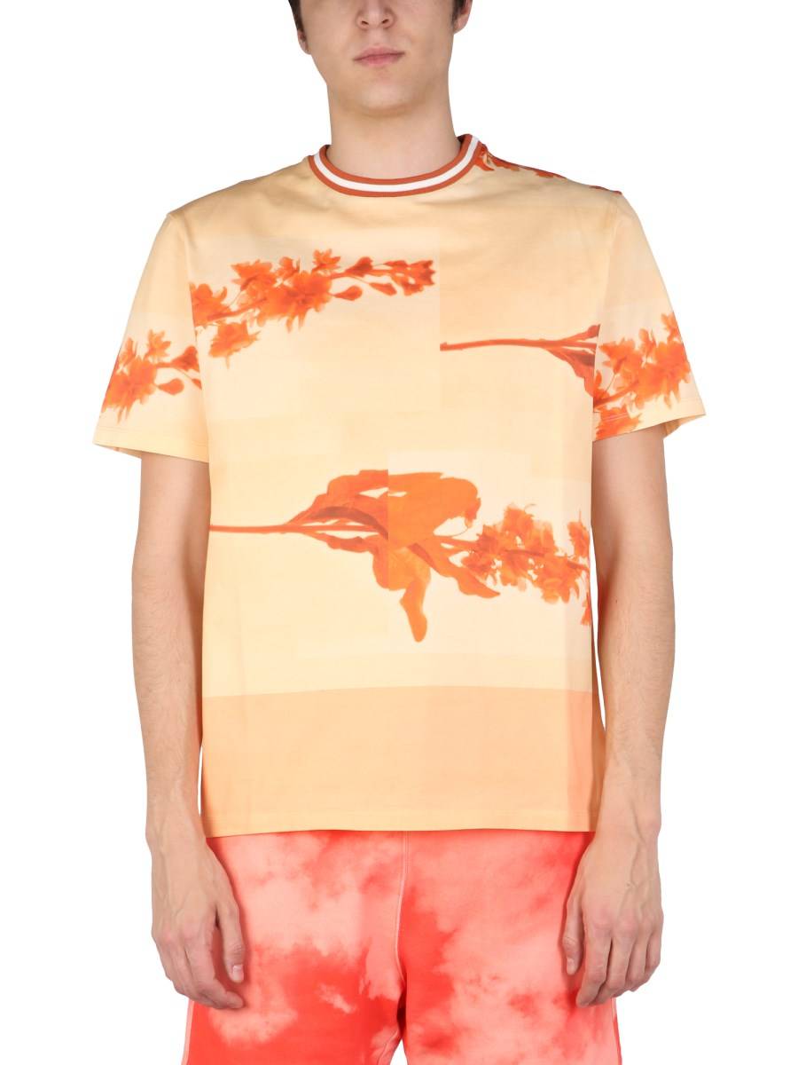PAUL SMITH T-SHIRT STEM FLORAL IN COTONE