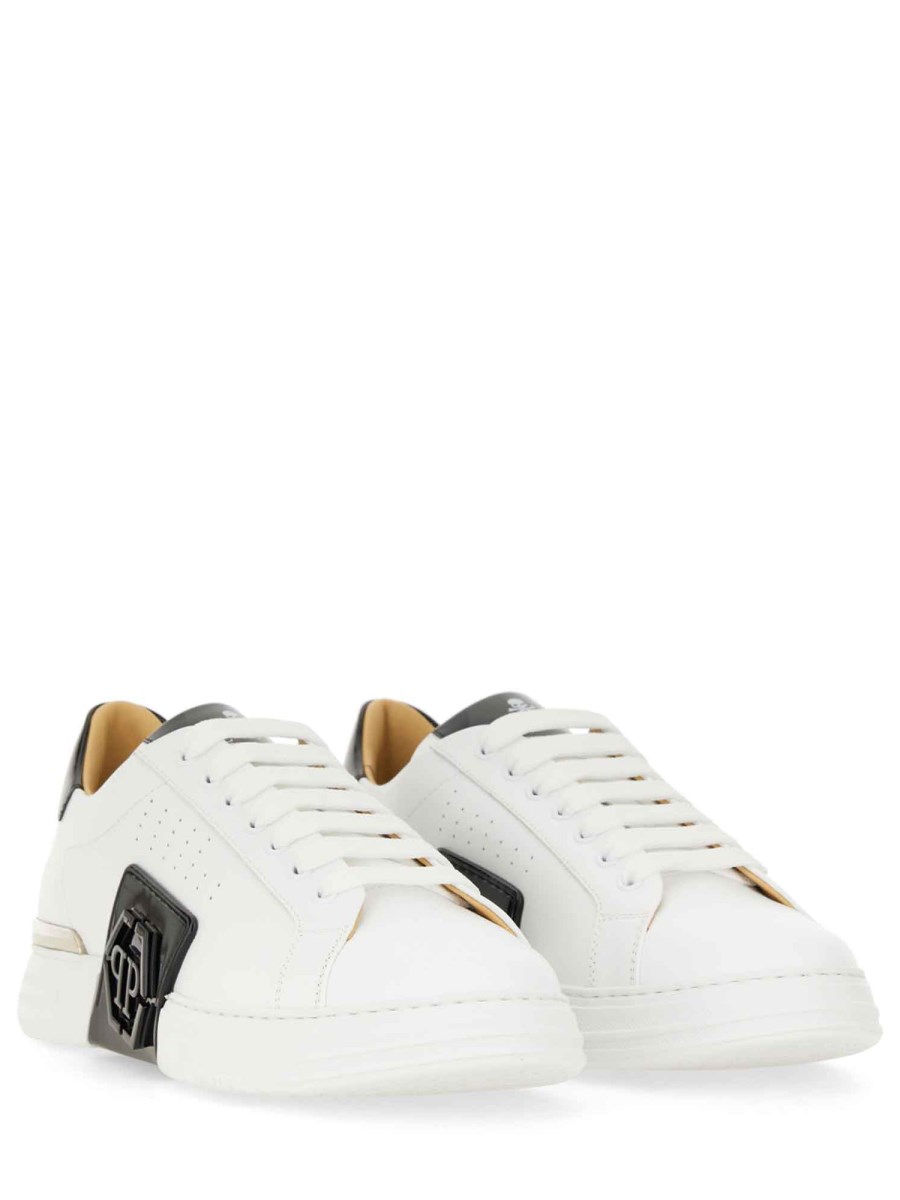PHILIPP PLEIN SNEAKER IN PELLE CON LOGO