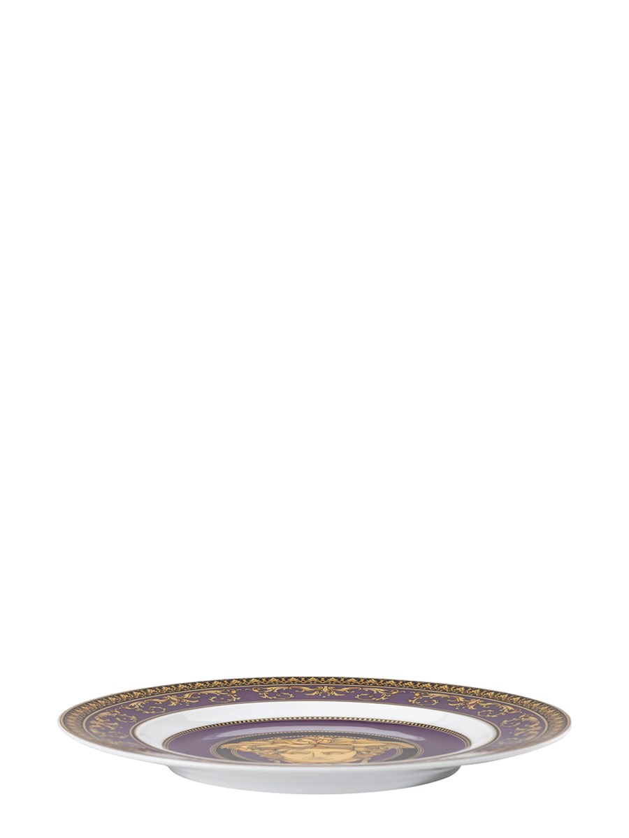 ROSENTHAL MEETS VERSACE PIATTO PIANO IN PORCELLANA MEDUSA MARINE 18 CM
