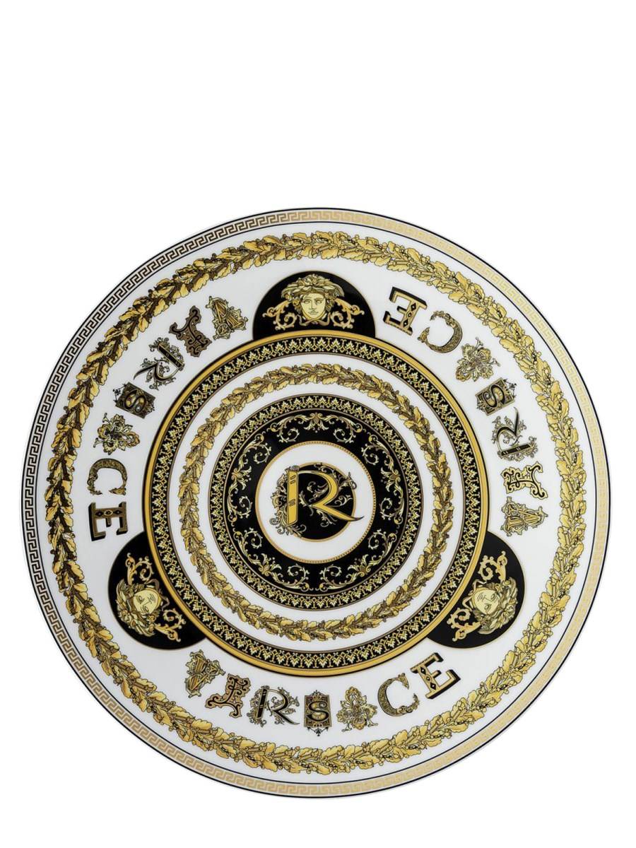 ROSENTHAL MEETS VERSACE PIATTO SEGNAPOSTO 33 CM VIRTUS ALPHABET R