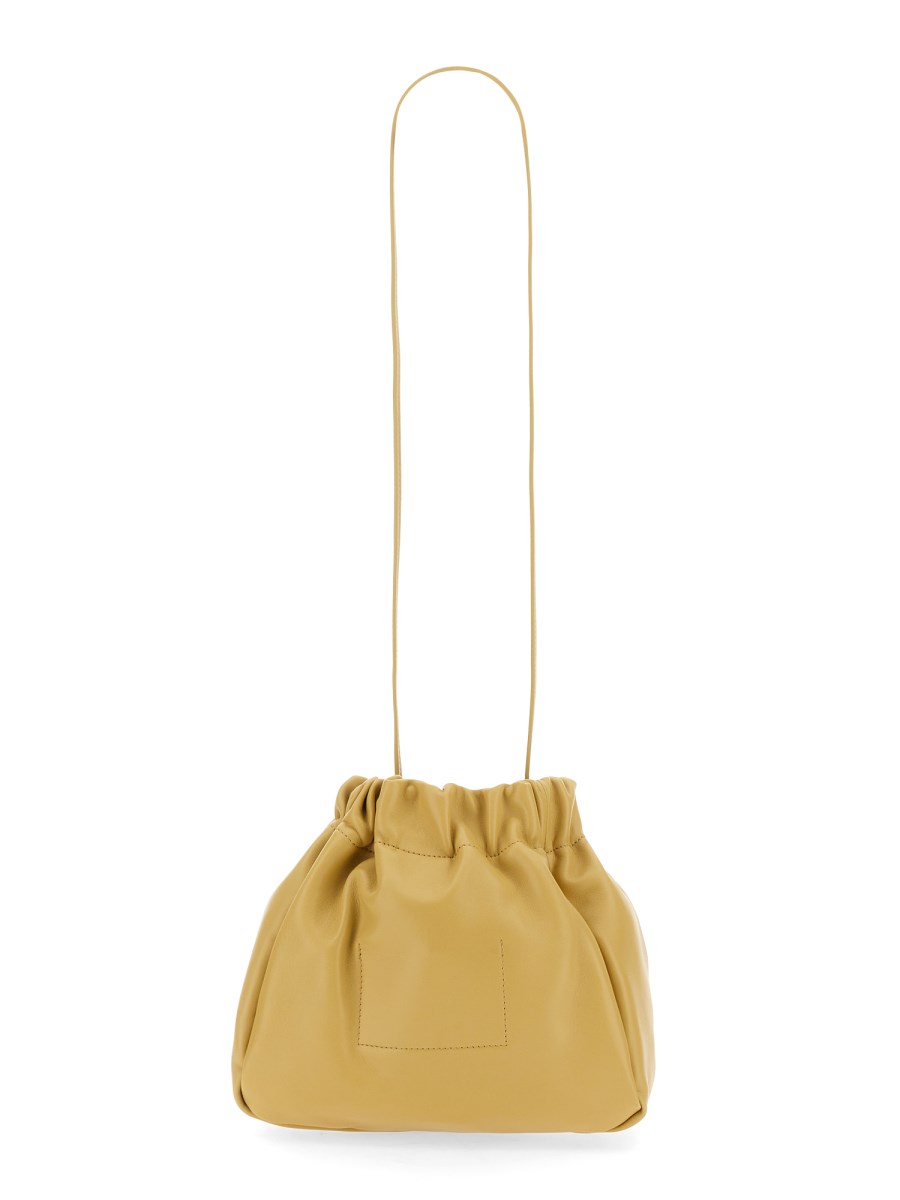 JIL SANDER POCHETTE SMALL IN PELLE CON LOGO GOFFRATO