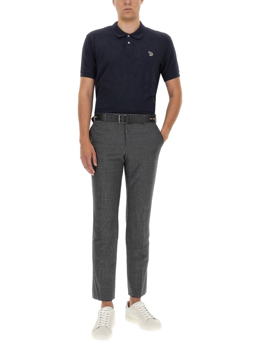 PS BY PAUL SMITH POLO IN PIQUÉ DI COTONE CON PATCH LOGO