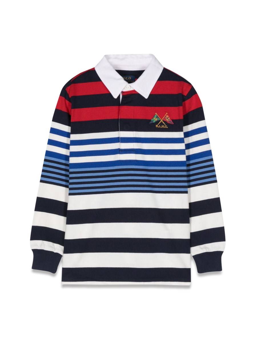 POLO RALPH LAUREN ls rugby-knit shirts-rugby
