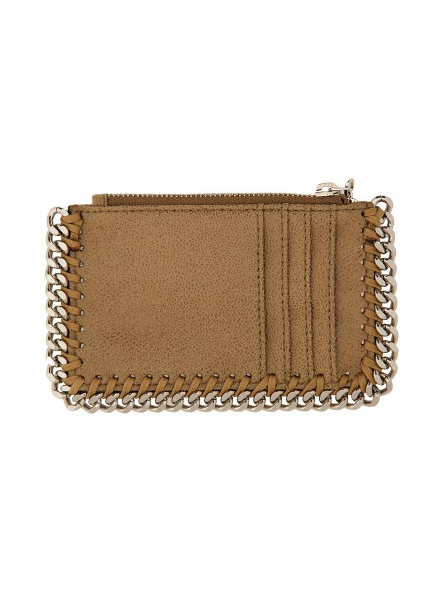 STELLA McCARTNEY PORTACARTE "FALABELLA" IN SHAGGY DEER