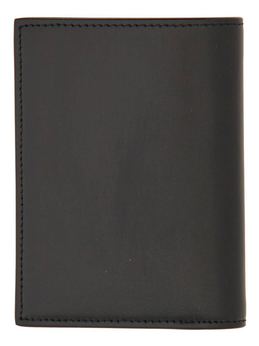 SAINT LAURENT PORTACARTE TINY CASSANDRE IN PELLE MARTELLATA