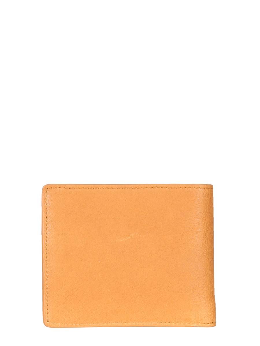 IL BISONTE PORTAFOGLIO BIFOLD IN PELLE CON LOGO LETTERING