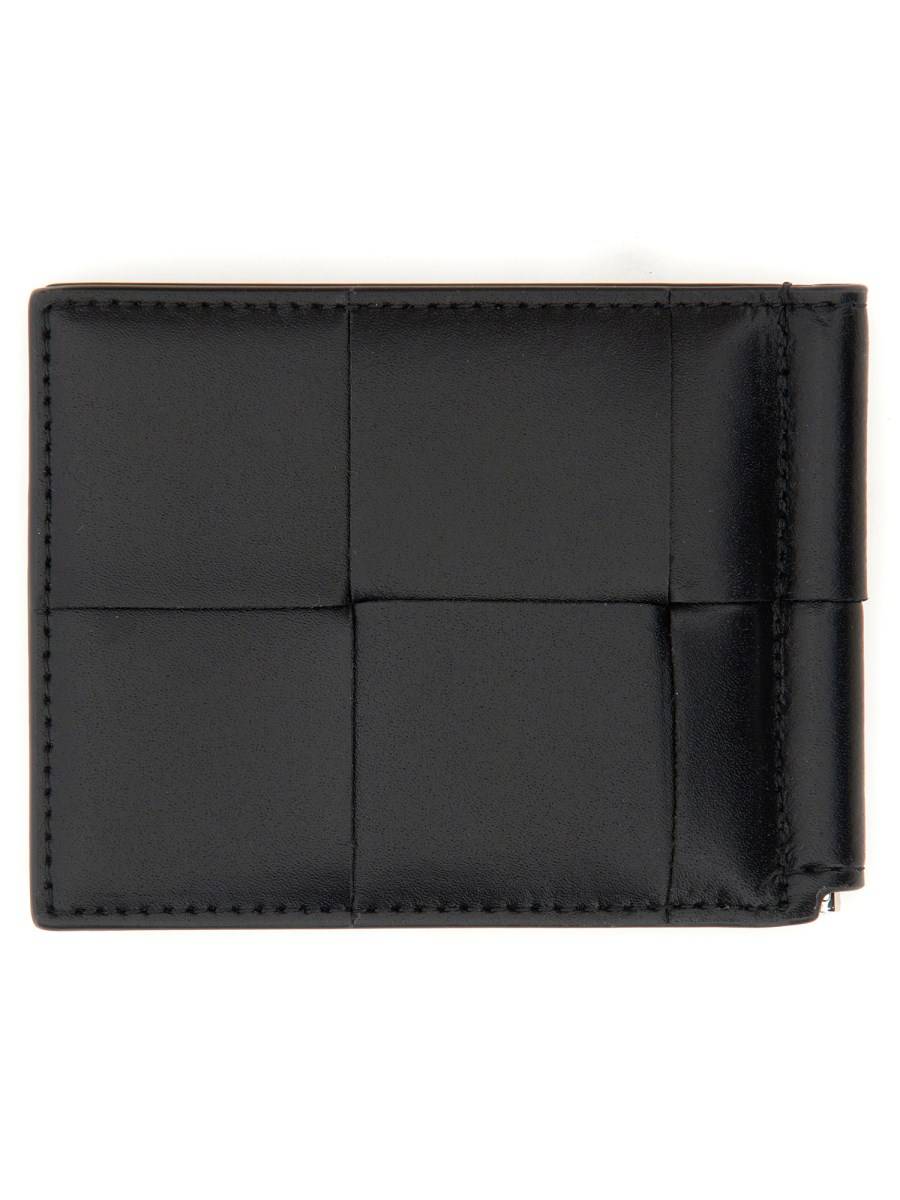BOTTEGA VENETA PORTAFOGLIO "CASSETTE" IN PELLE CON FERMASOLDI