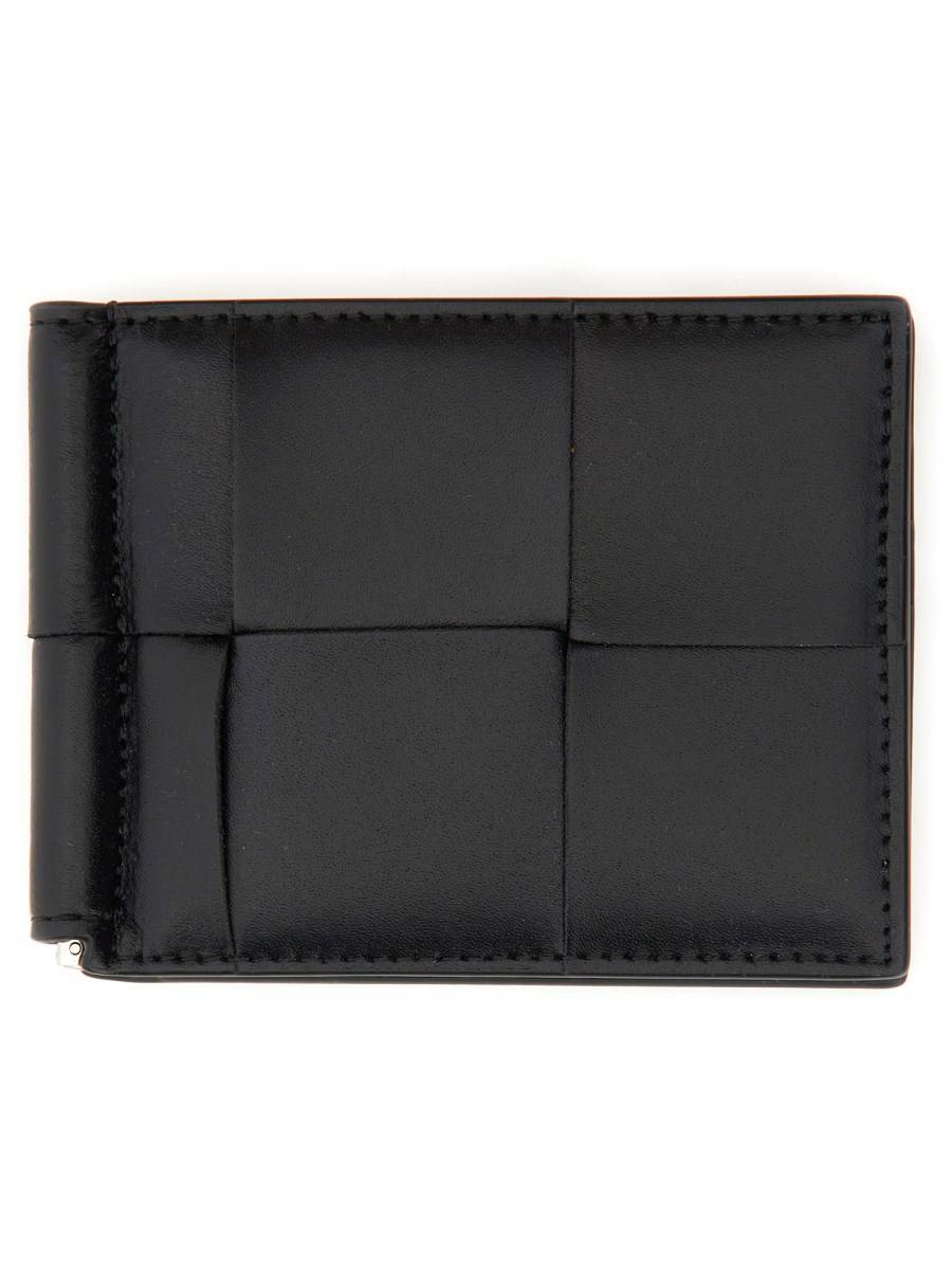 BOTTEGA VENETA PORTAFOGLIO "CASSETTE" IN PELLE CON FERMASOLDI