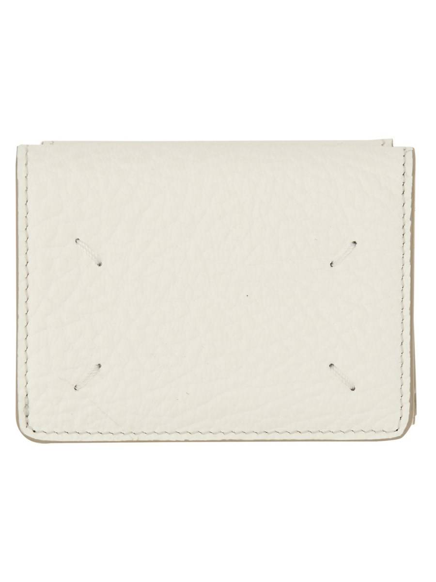 MAISON MARGIELA PORTAFOGLIO COMPATTO IN PELLE FOUR STITCHES