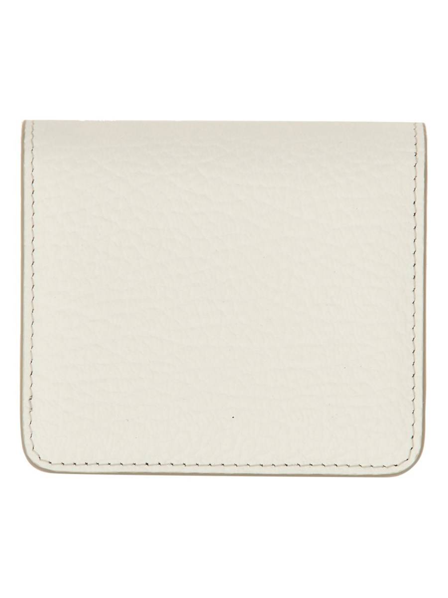 MAISON MARGIELA PORTAFOGLIO CON LOGO IN PELLE MARTELLATA