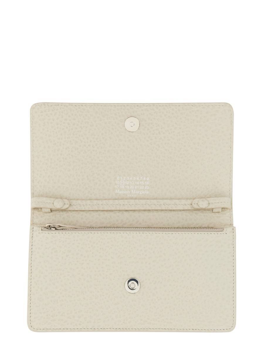 MAISON MARGIELA PORTAFOGLIO LARGE IN PELLE CON CATENA