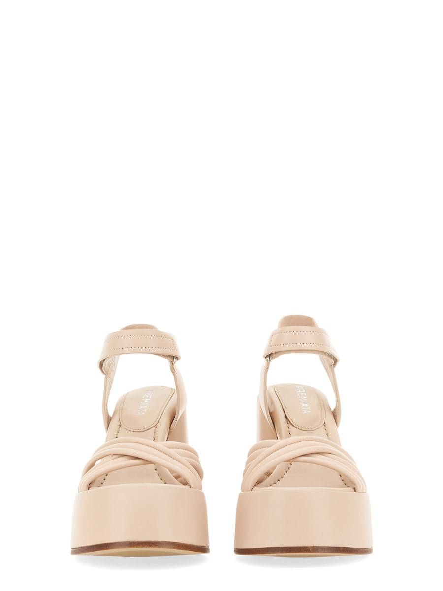 PREMIATA SANDALO PLATFORM IN NAPPA