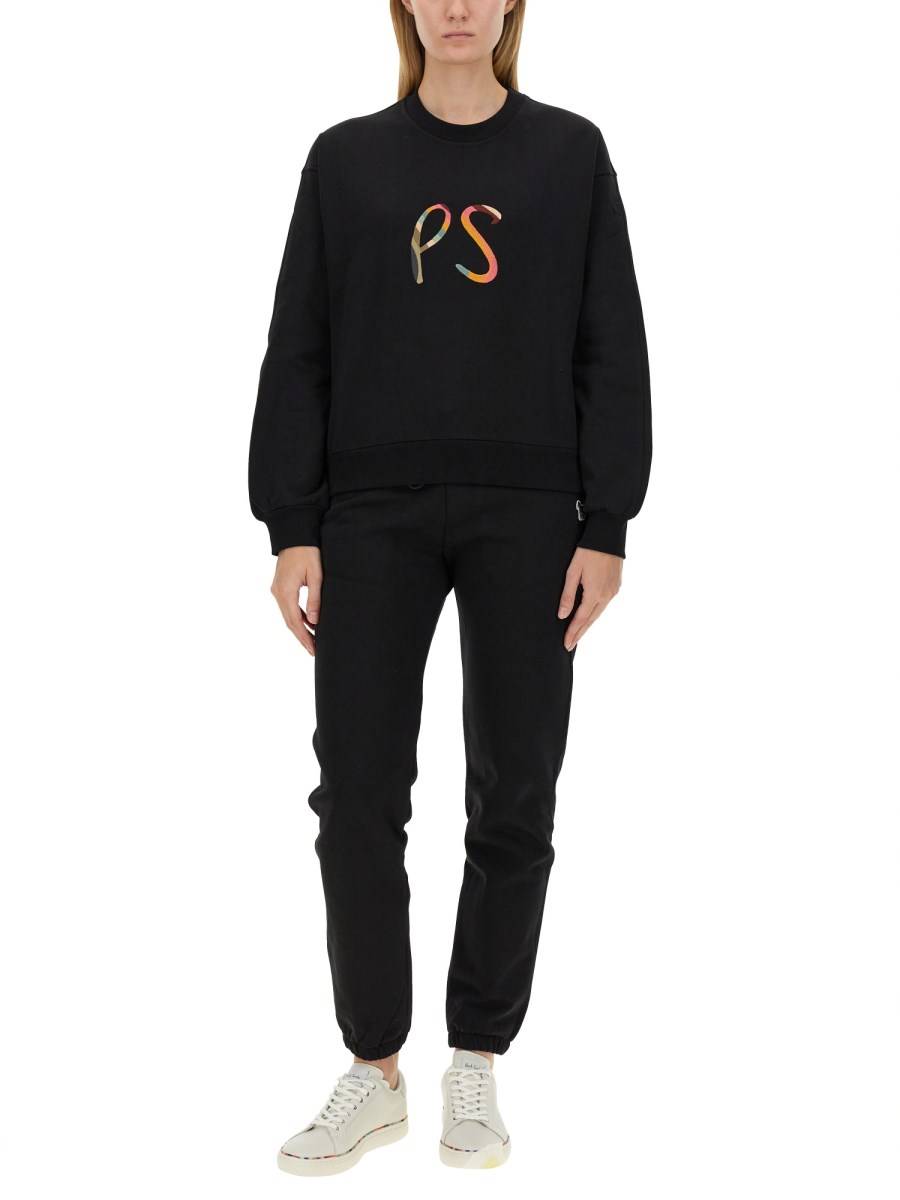 PS BY PAUL SMITH FELPA IN COTONE CON LOGO SWIRL