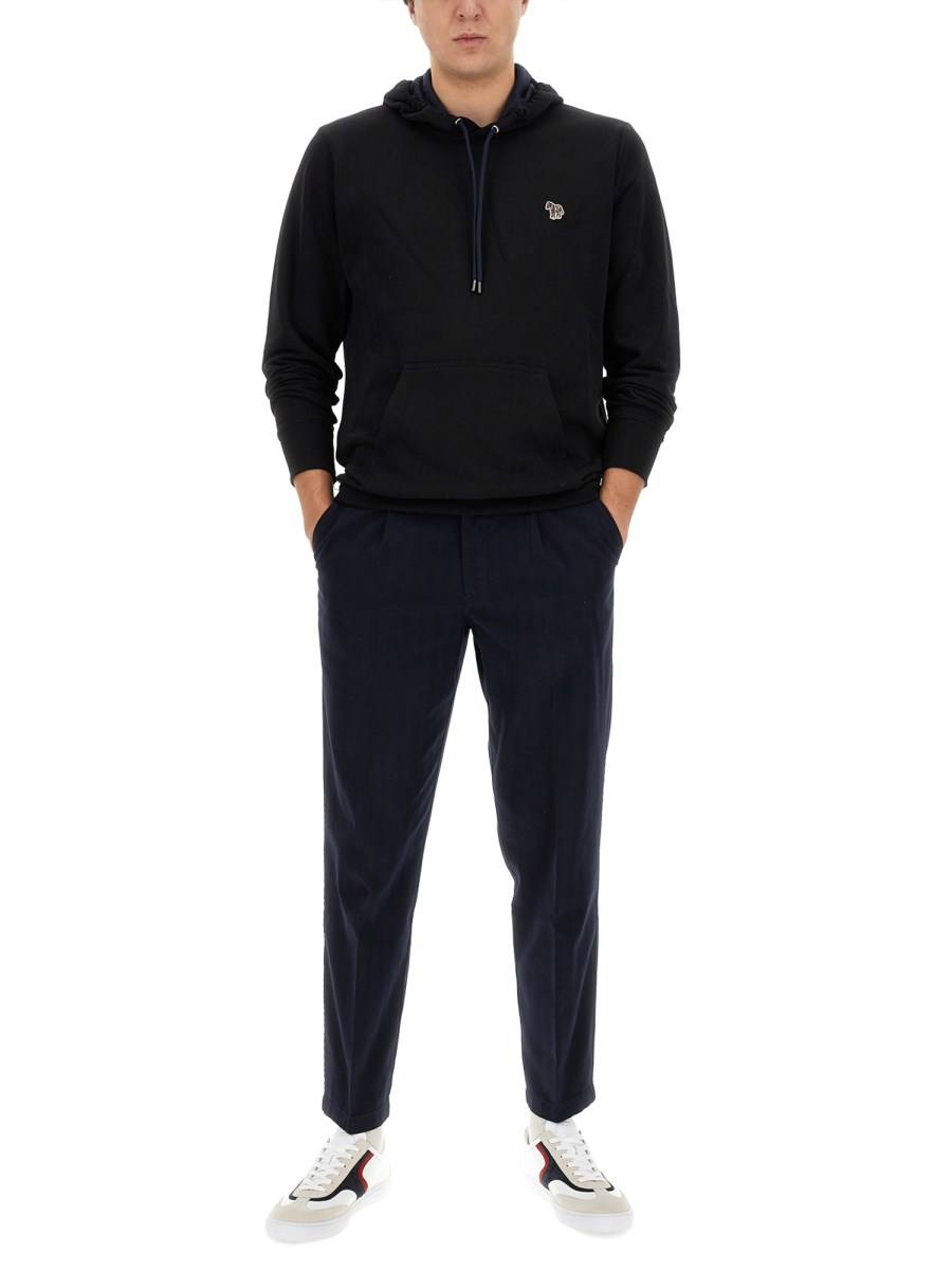 PS BY PAUL SMITH FELPA IN COTONE CON PATCH LOGO
