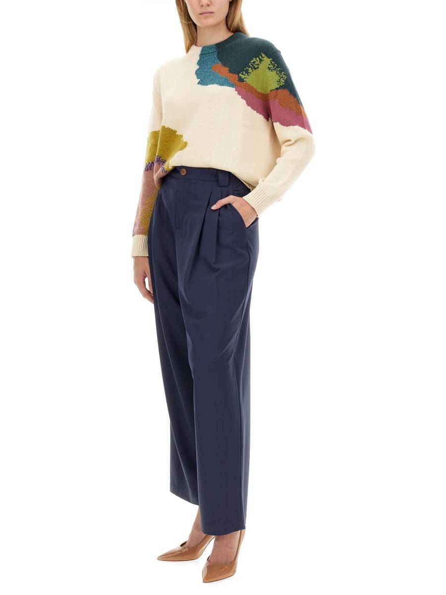 PS BY PAUL SMITH MAGLIA IN COTONE CON RICAMO