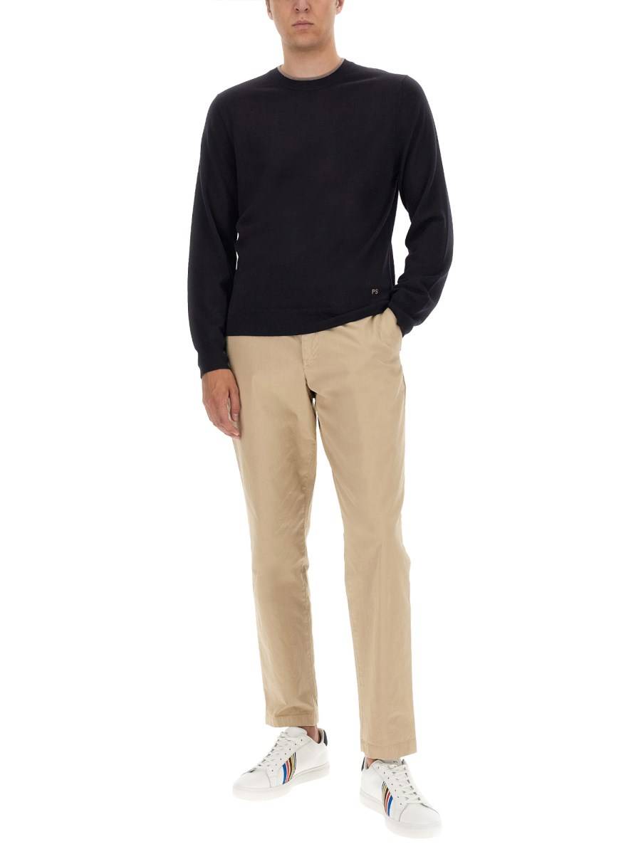 PS BY PAUL SMITH MAGLIA IN LANA MERINO CON LOGO