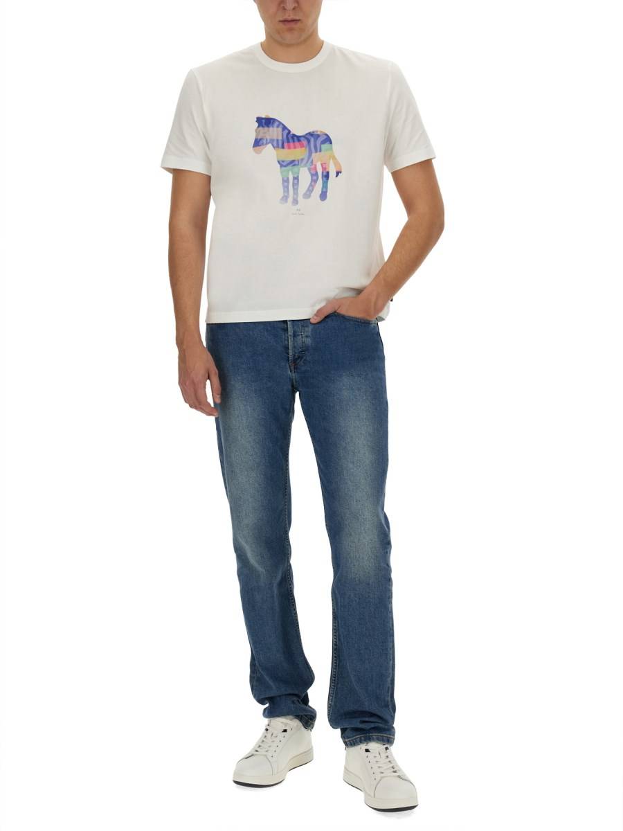 PS BY PAUL SMITH T-SHIRT CON STAMPA ZEBRA