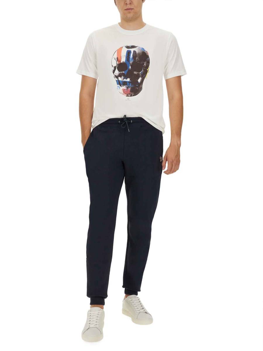 PS BY PAUL SMITH T-SHIRT "SKULL" IN COTONE