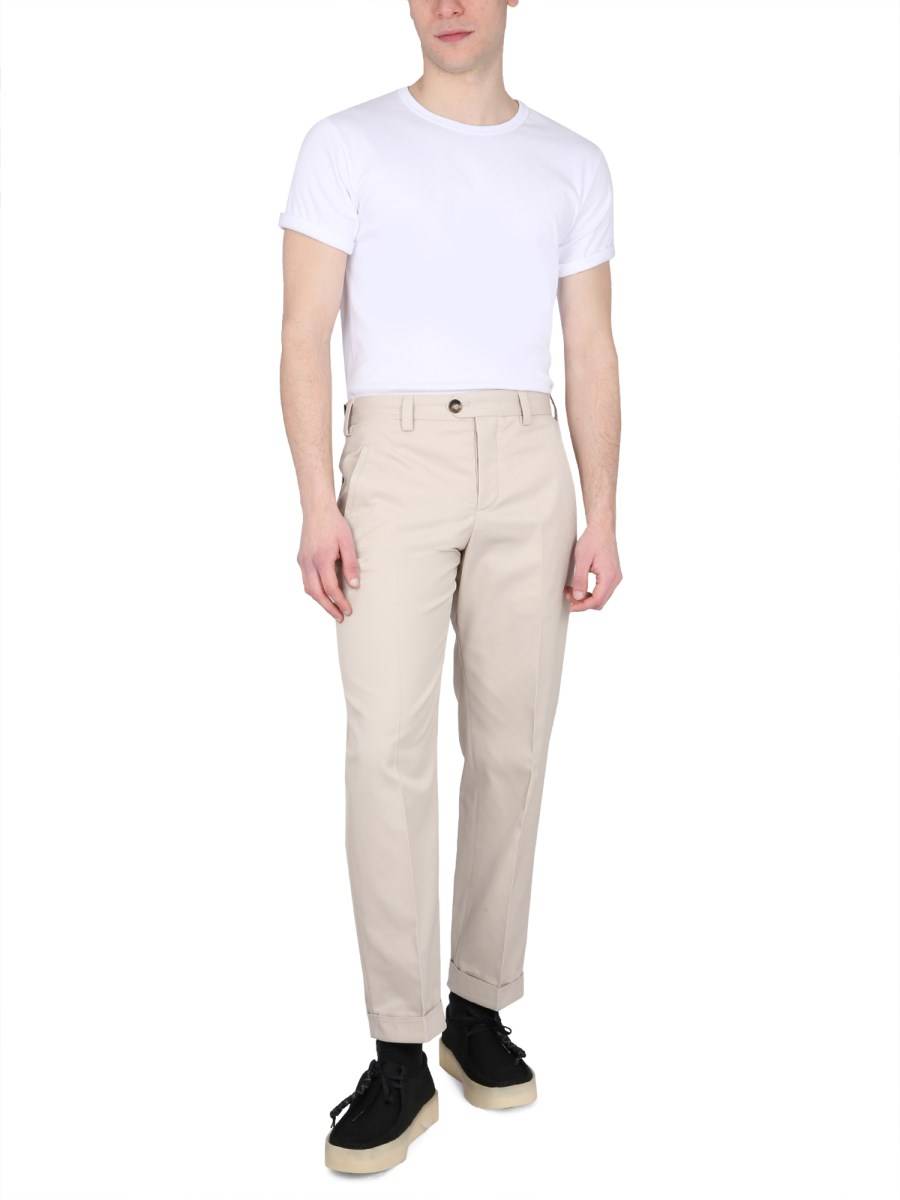 PT TORINO PANTALONE REWOKED IN COTONE E LINO