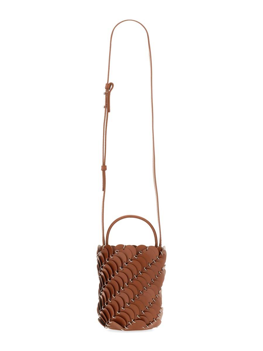 RABANNE BORSA "PACO" BUCKET SMALL IN PELLE