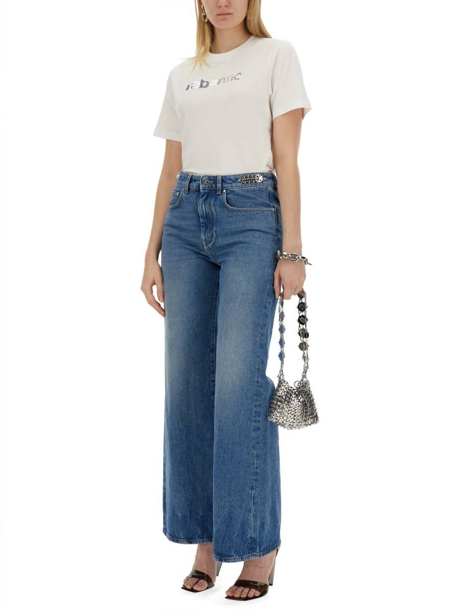 RABANNE JEANS WIDE LEG