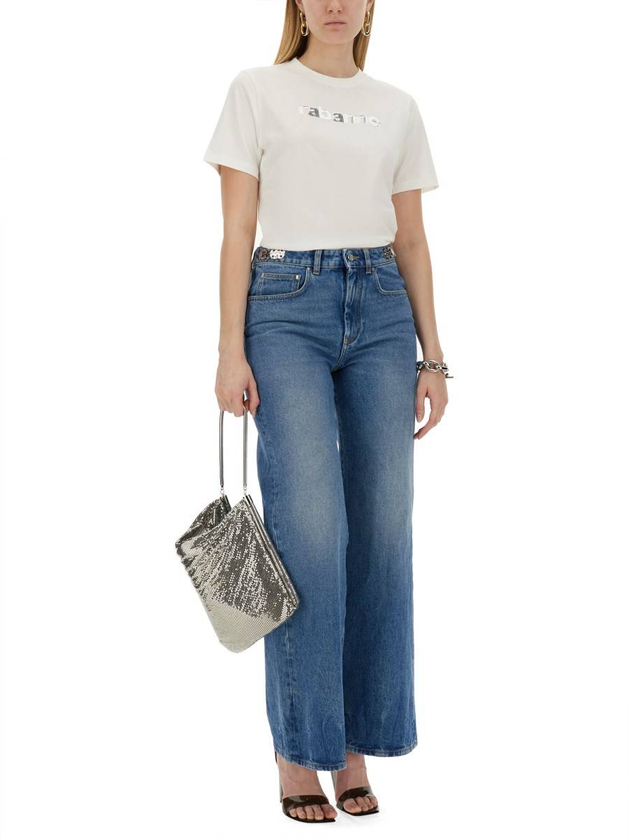 RABANNE T-SHIRT CON LOGO