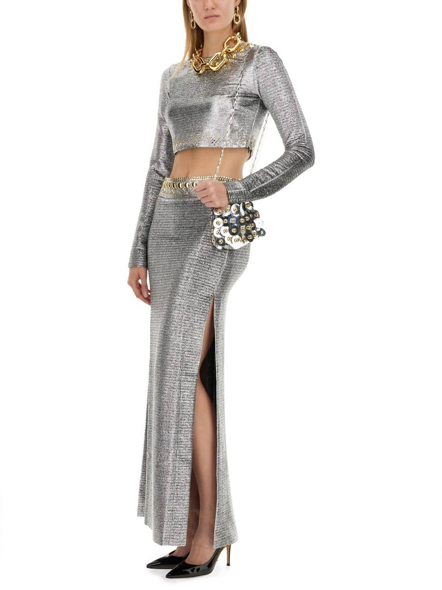 RABANNE TOP CROPPED CON BORCHIE