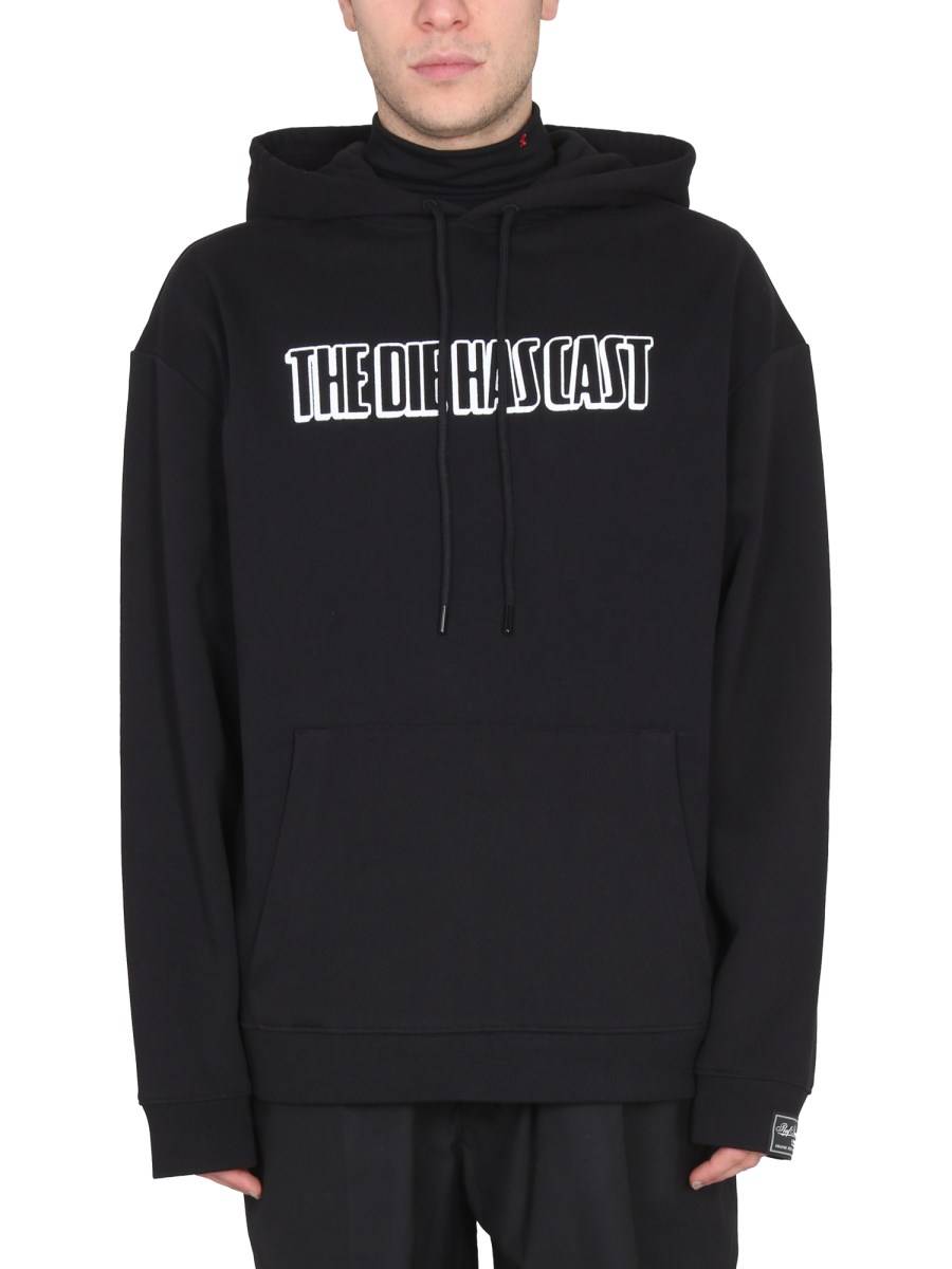RAF SIMONS FELPA CON CAPPUCCIO IN COTONE