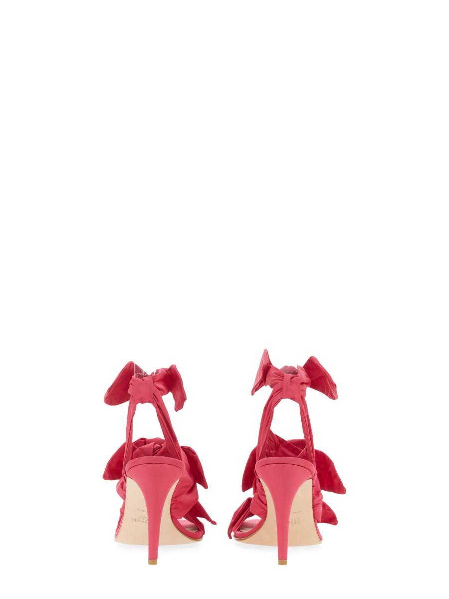 RED (V) SANDALO KNOT ME UP IN TAFFETAS