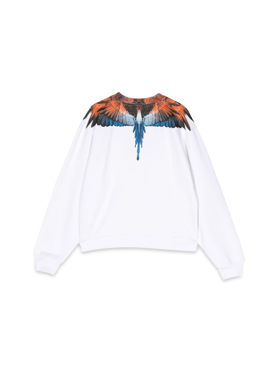 MARCELO BURLON COUNTY OF MILAN REGULAR CREWNECK WINGS SWEATHIRT