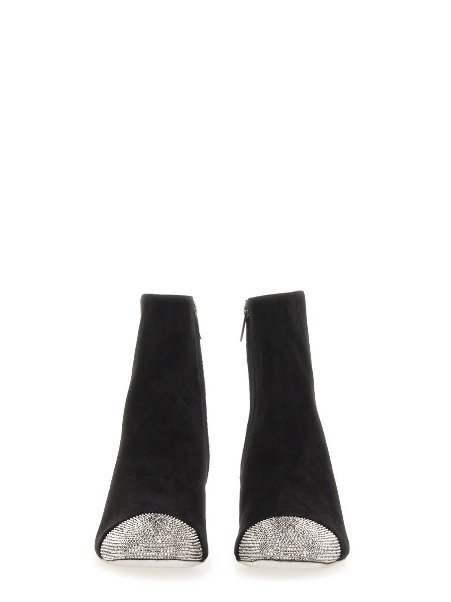 RENE CAOVILLA STIVALE IN PELLE CON STRASS