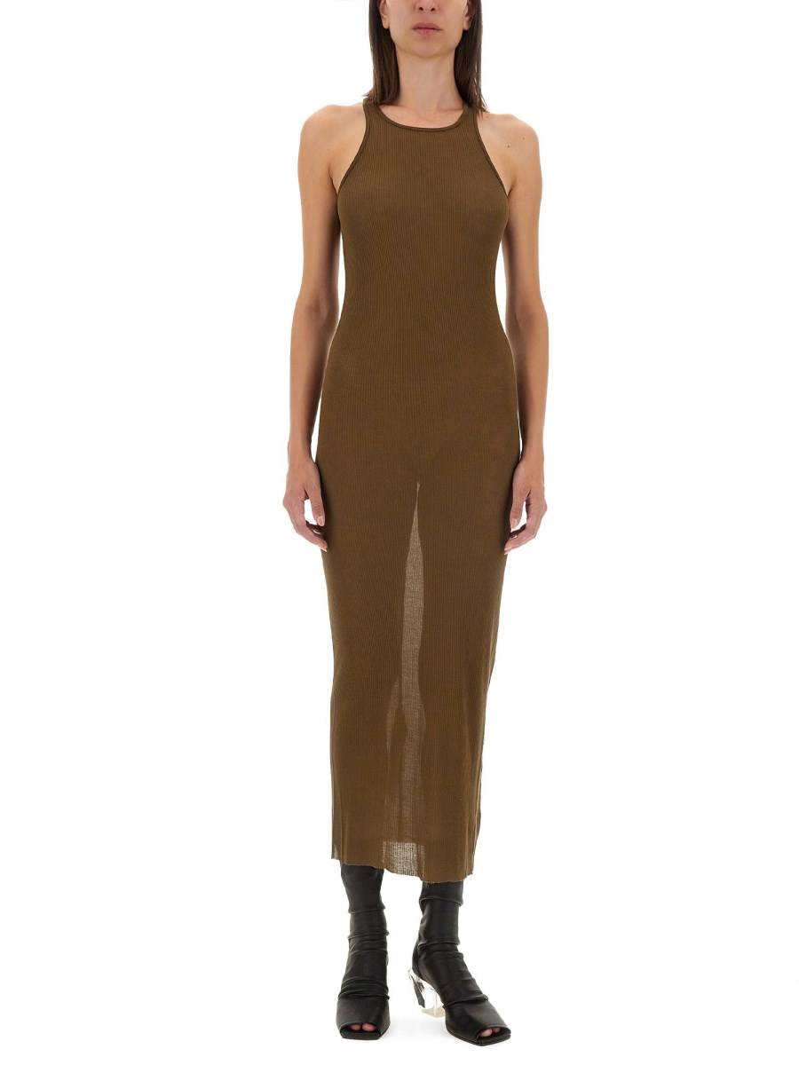 RICK OWENS ABITO TANK IN MISTO VISCOSA