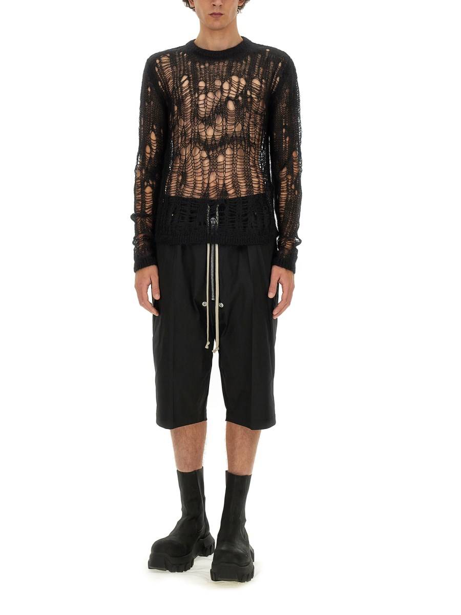 RICK OWENS BERMUDA "BELA" IN COTONE