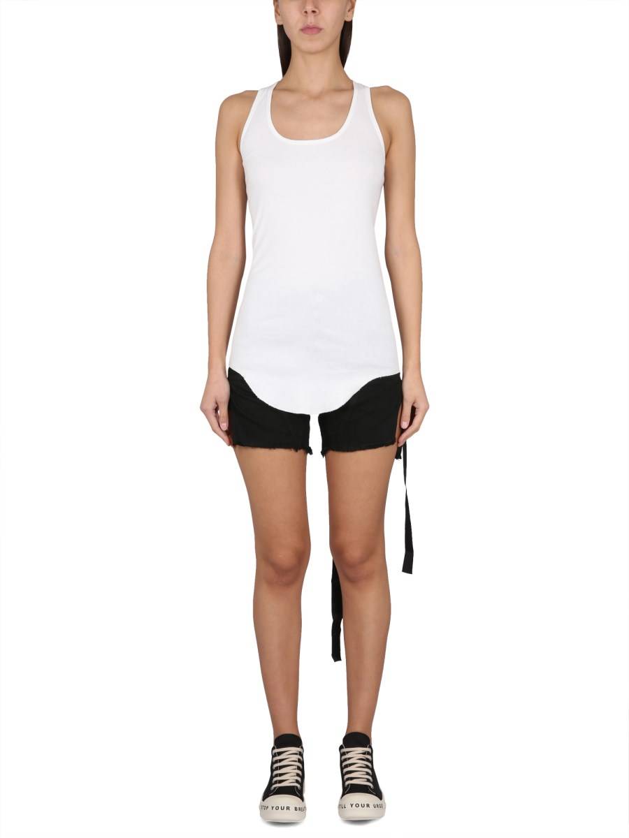 RICK OWENS DRKSHDW BERMUDA IN DENIM DI COTONE