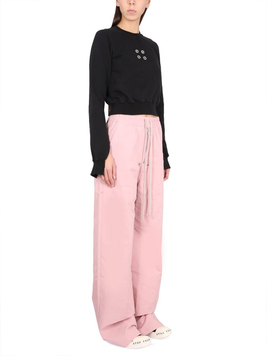 RICK OWENS DRKSHDW FELPA CROPPED IN COTONE