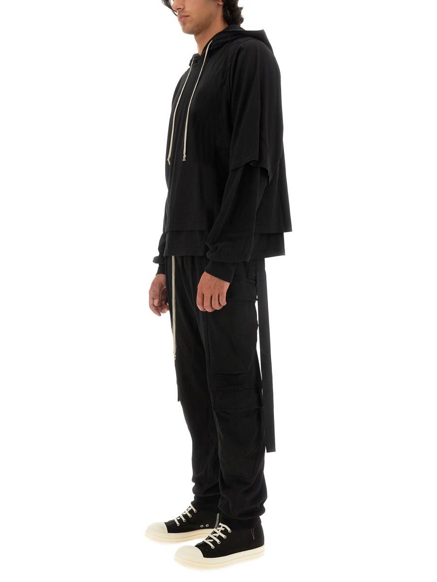 RICK OWENS DRKSHDW FELPA HUSTLER IN COTONE