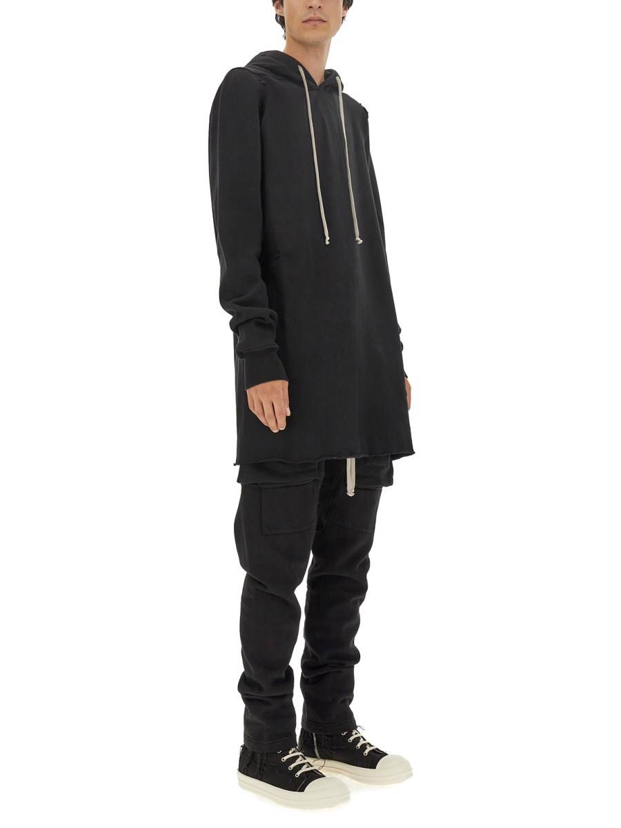 RICK OWENS DRKSHDW FELPA IN COTONE CON CAPPUCCIO