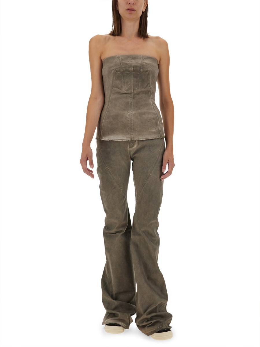 RICK OWENS DRKSHDW PANTALONE IN DENIM