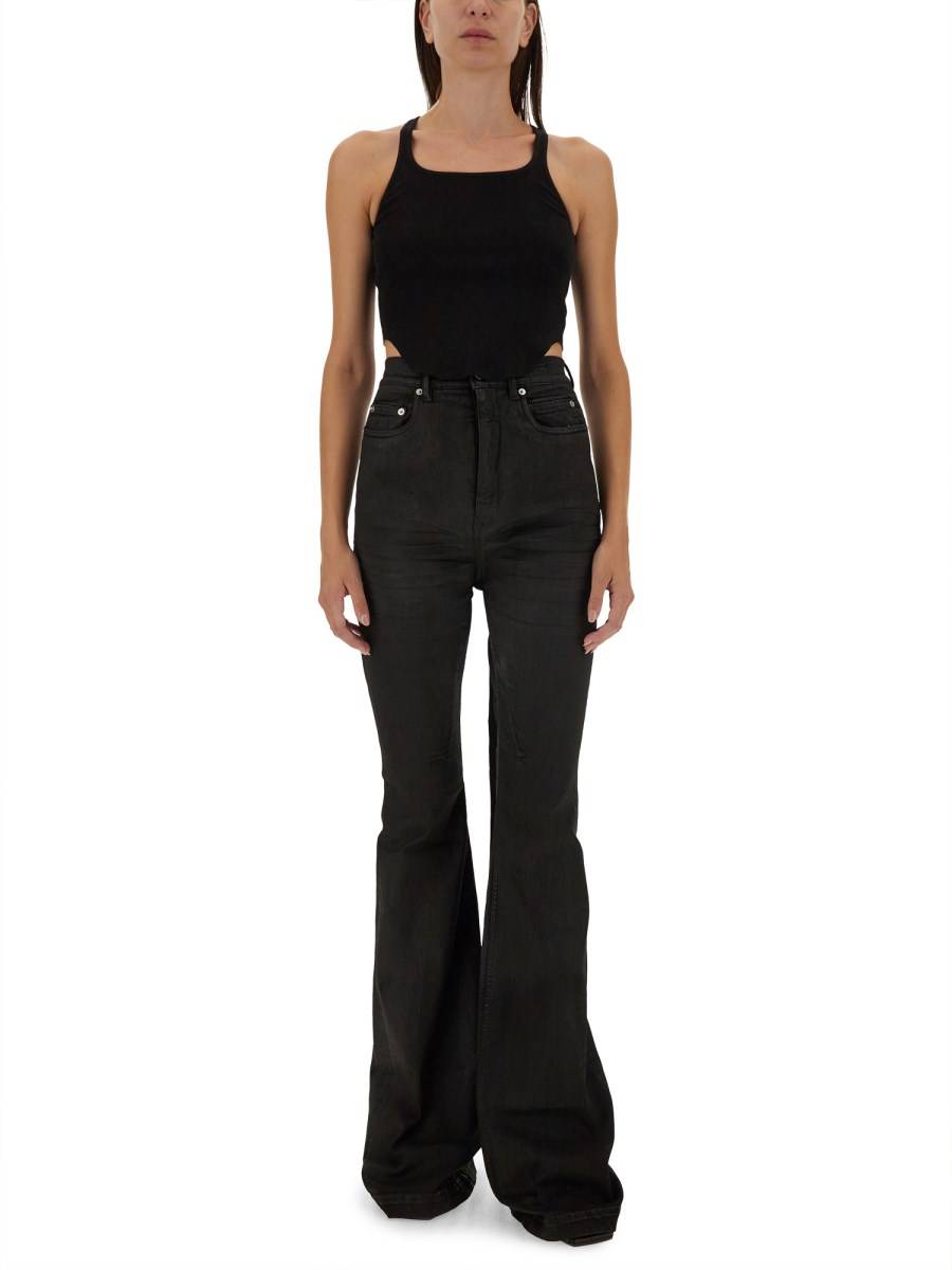 RICK OWENS DRKSHDW PANTALONE IN DENIM