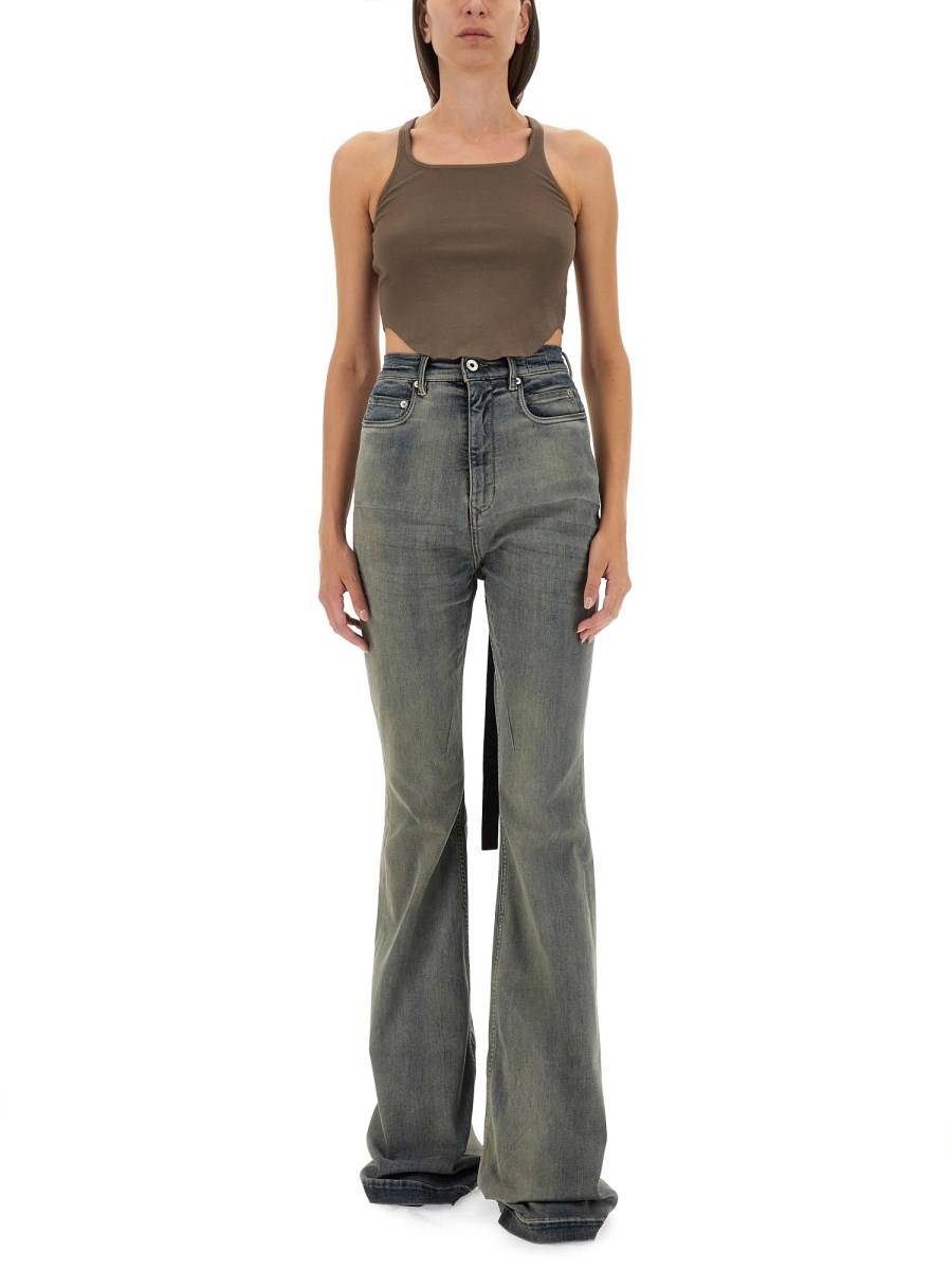 RICK OWENS DRKSHDW PANTALONE IN DENIM