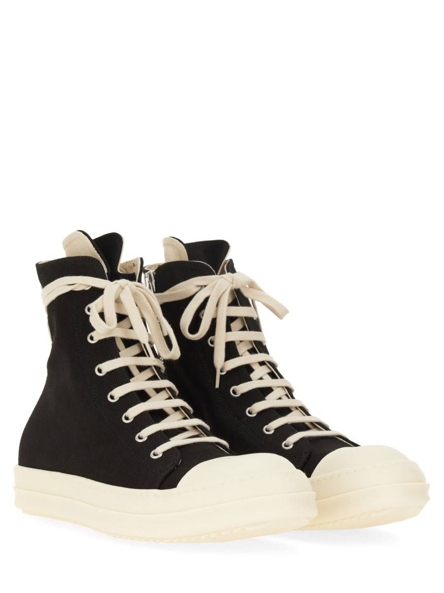 RICK OWENS DRKSHDW SNEAKER ALTA IN DENIM DI COTONE