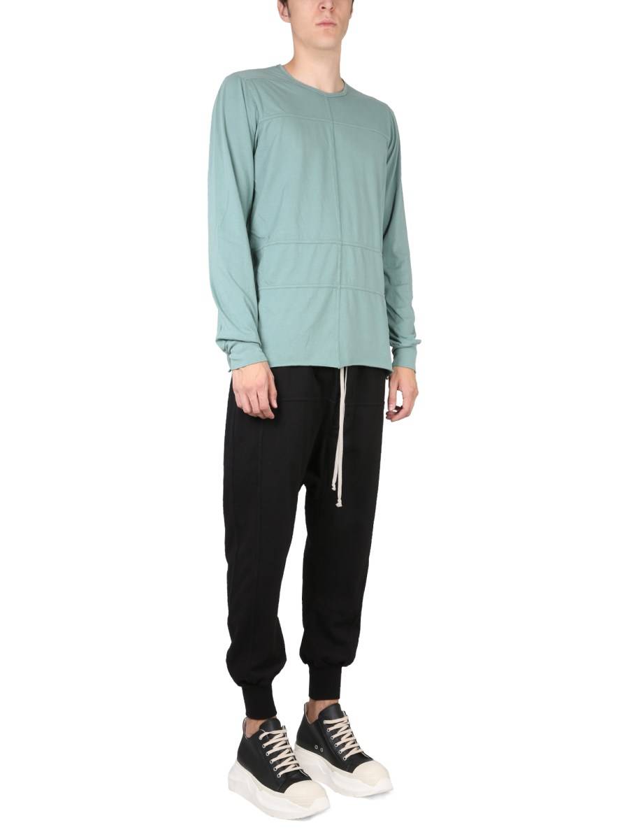 RICK OWENS DRKSHDW T-SHIRT "LEVEL" IN COTONE