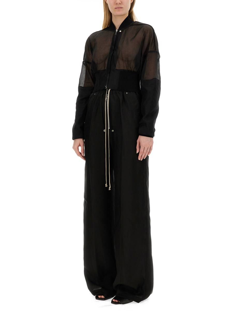 RICK OWENS GIACCA CROPPED IN ORGANZA
