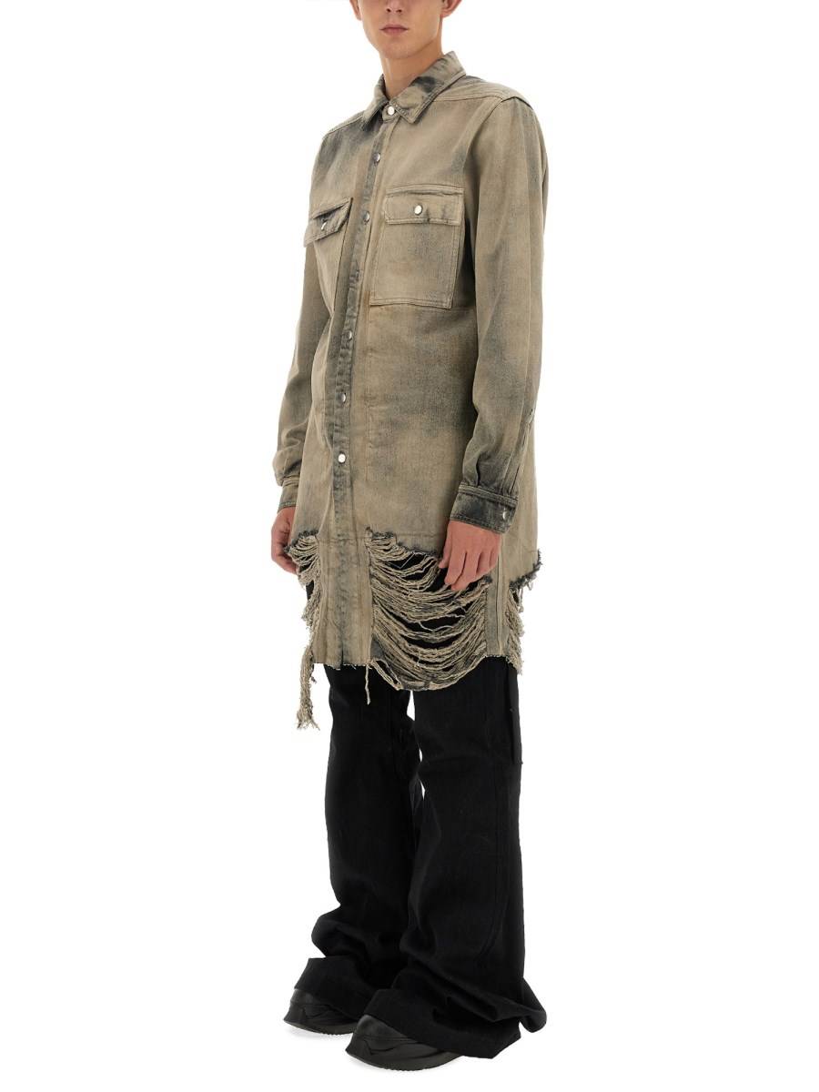RICK OWENS GIACCA IN DENIM